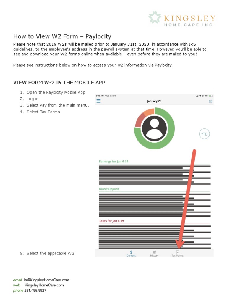 Image Result For How Can I Transfer My W From My Paylocity Account To Turbo Tax