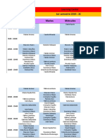 Horarios 2019