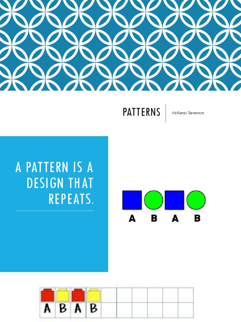 Patterns Lesson Plan | PDF