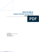 ZXV10 W615: User Manual