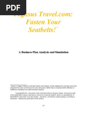 Business Plan Pegasus travel