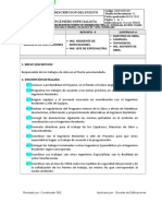 DDP Ged 001 Ingeniero Especilista de Edificaciones (Jefe de Producción)