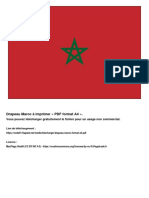 Drapeau Maroc Format A4 PDF