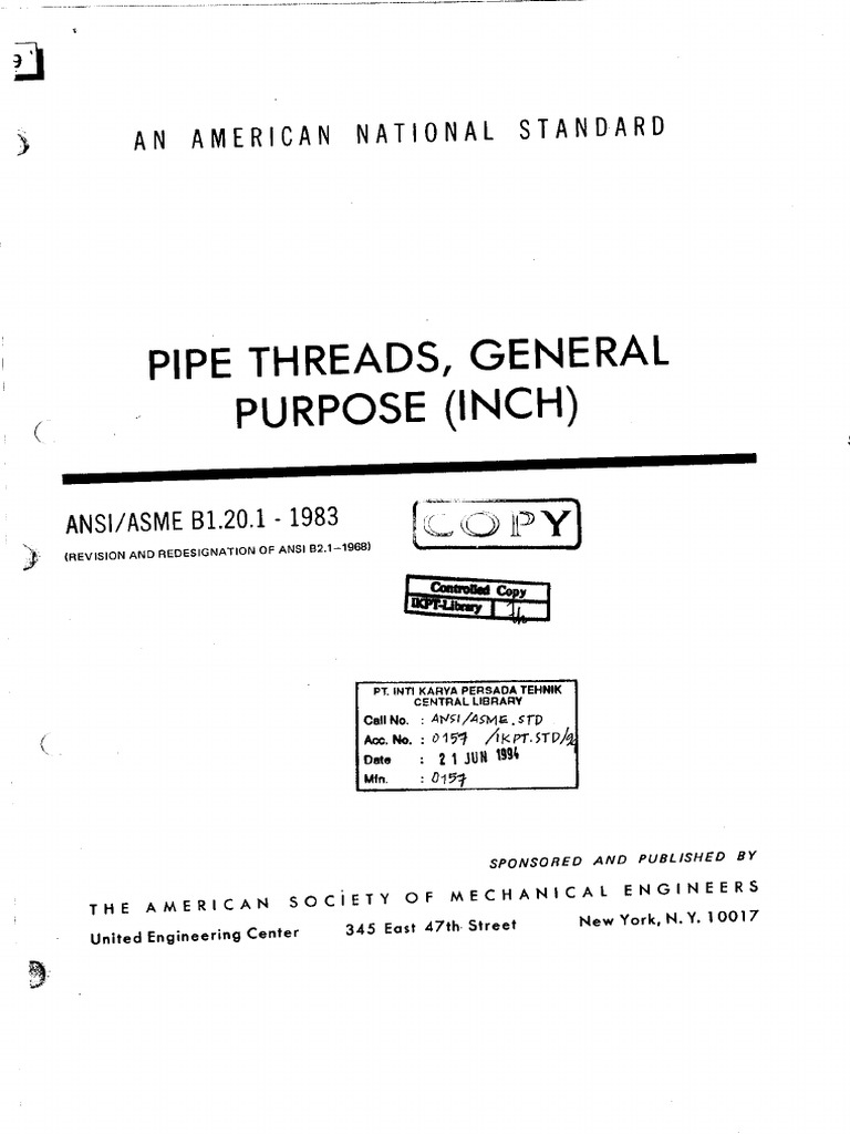 Ansi asme b1 1 1983 pdf