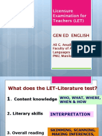 Licensure Examination For Teachers (LET) : Gen Ed English