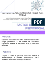 Sistema de gestión en seguridad y salud en el trabajo: Factores de riesgo psicosocial