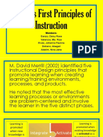 Merrill's First Principles of Instruction