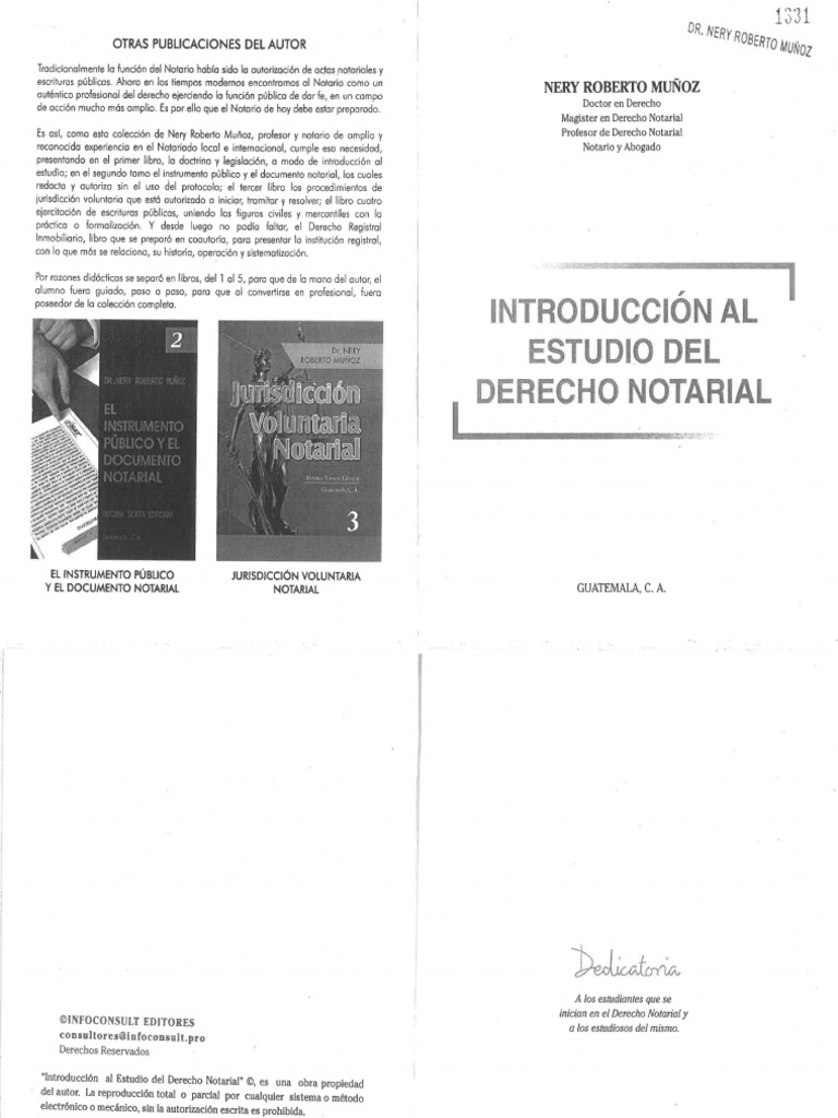 Libro Intro D. Notarial PDF | PDF