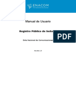 Manual de Usuario Registro Senales