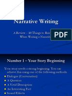 Narrative Writing: A Review - 10 Things To Remember When Writing A Narrative