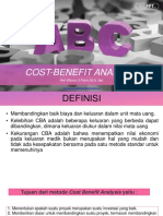 Cost Benefit Analysis