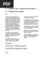 Download Pandan Leaf by Marionnepatrick Oseo SN43592161 doc pdf