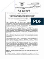 Planeació : Departamento Nacional de //.., Decreto Nro. DE 2019