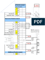 Spandrel Diagonal Reinforcement: ### at 9 in Horizontal Ea