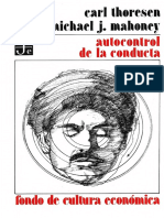 Thoresen & Mahoney - Autocontrol de La Conducta PDF