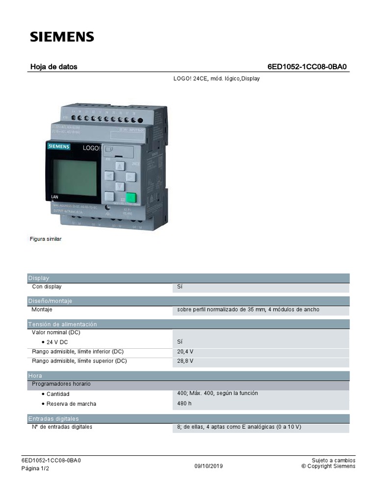 Siemens Rele | PDF | Electricidad | Ingenieria Eléctrica