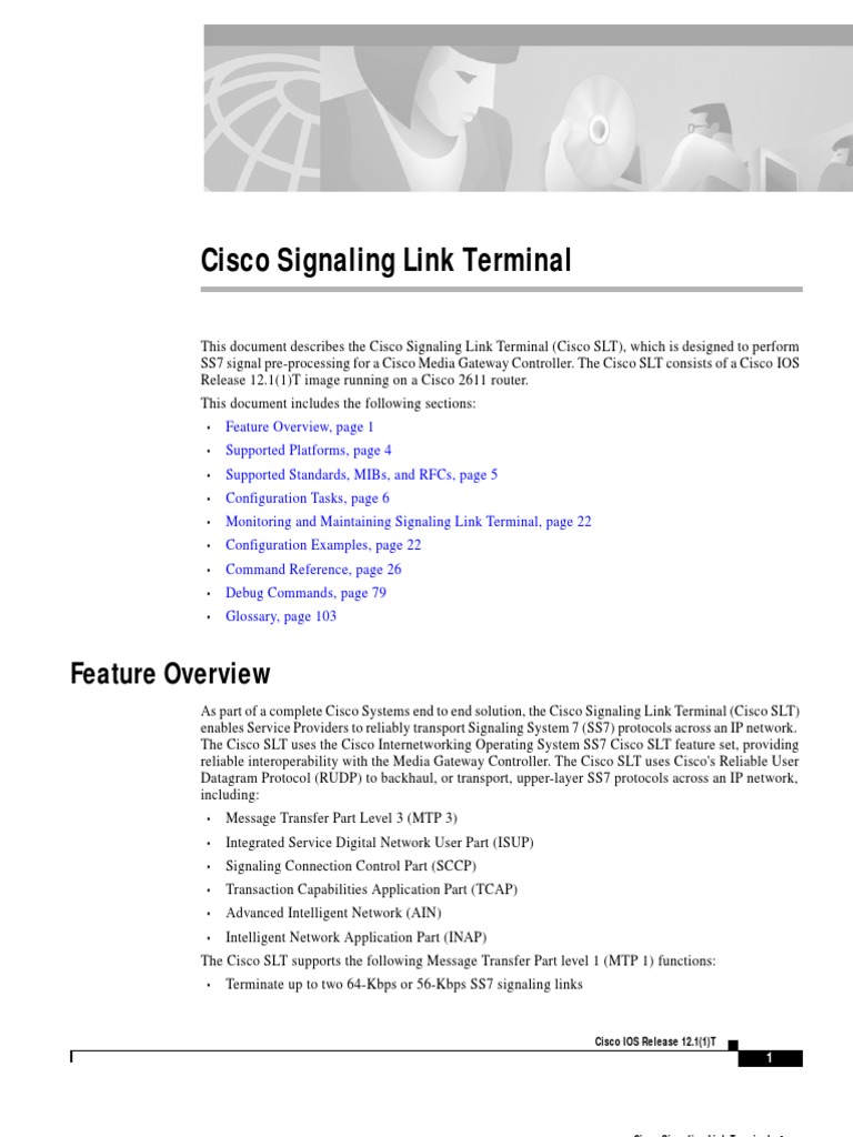 Cisco Signaling Link Terminal | PDF | Multiplexing | Computer Network