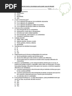 Evaluación Leyes de Mendel