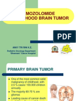 Temozolomide in Childhood Brain Tumor