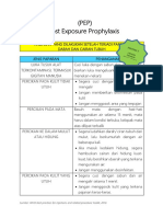 (PEP) Post Exposure Prophylaxis: Sumber: WHO Best Practices For Injections and Related Procedure Toolkit, 2010