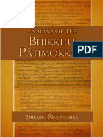 Analysis of Bhikkhu Pātimokkha-Bhikkhu Nyanatusita