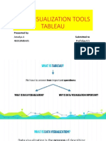 Data Visualization Tools Tableau: Presented by Submitted To