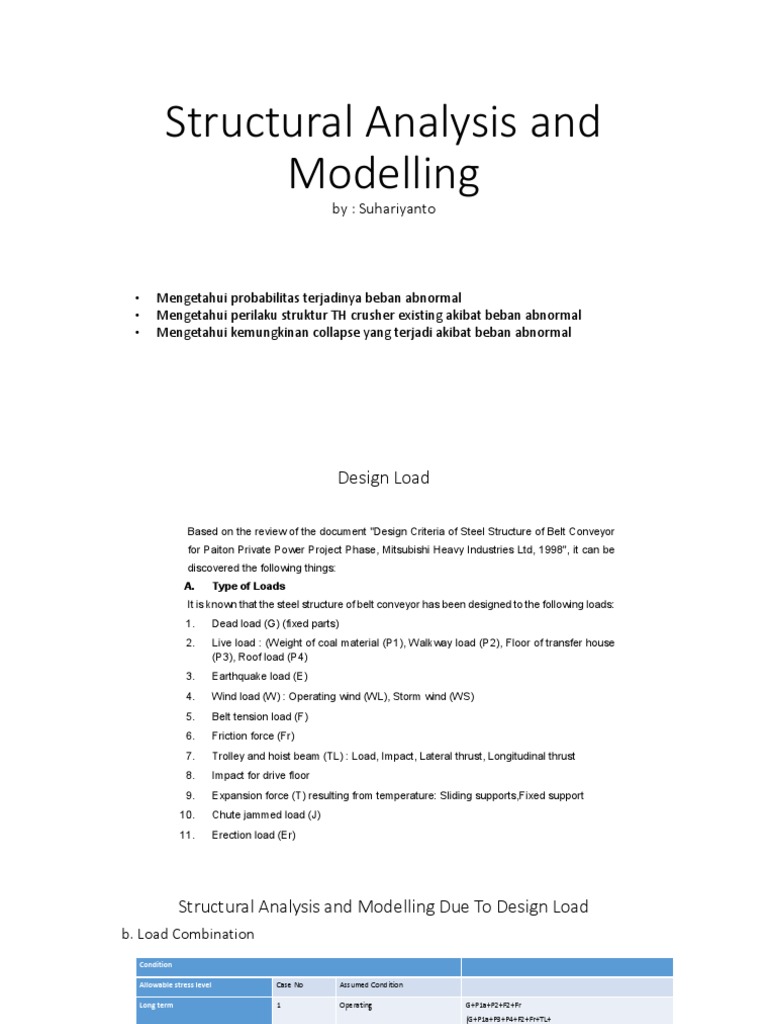 Structural Analysis for Abnormal Loads | PDF | Structural Load ...