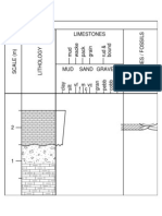 Sediment log lithology and structures