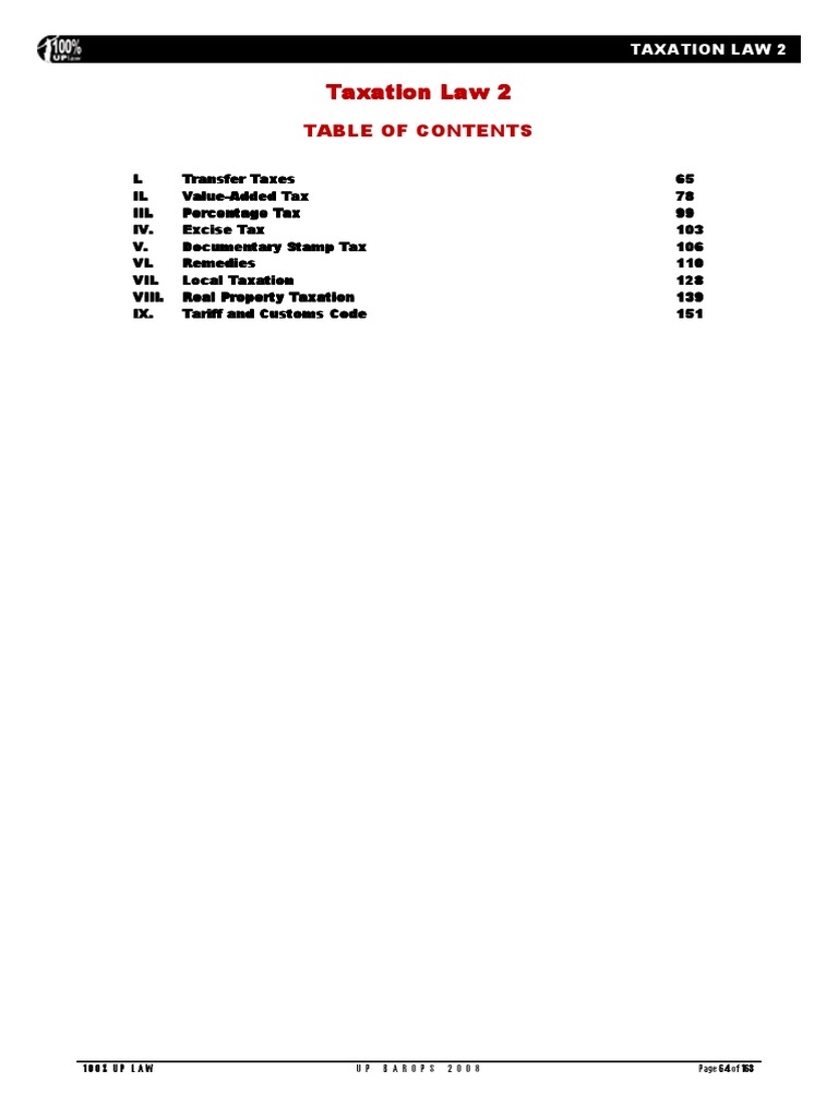 Taxation Law | PDF | Estate Tax In The United States | Tax Deduction