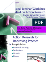 International Seminar Workshop Standard On Action Research - Puerto Princesa