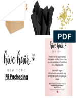Hive Hair PR Packaging