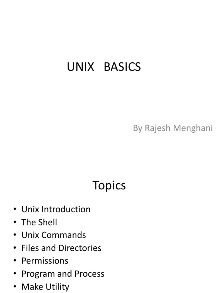 Unix Commands | PDF | Unix | Filename
