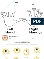 Piano Worksheet: Name: - Date