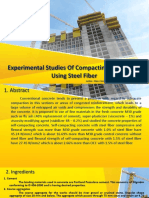 Experimental Studies of Compacting in Concrete Using Steel Fiber