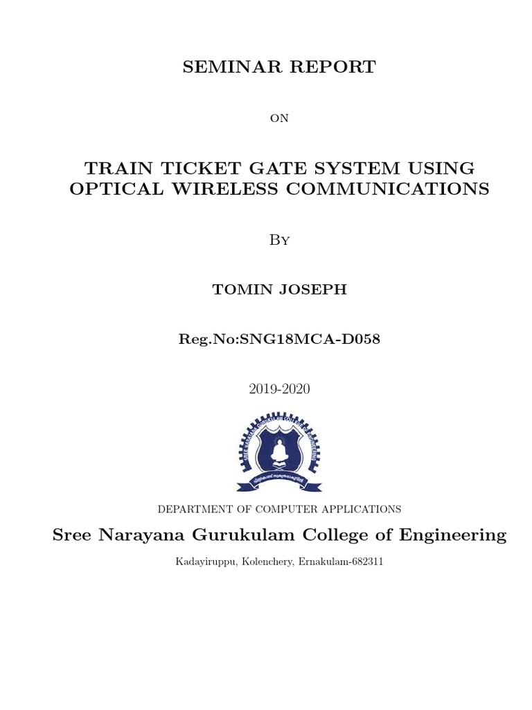 Train Ticket Gate System Overview | PDF | Electronic Engineering ...