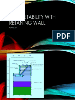 Slope Stability With Retaning Wall - Plaxis 2D