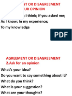 How To Show Agreement and Disagreement in English