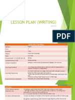 Example English Form 4 Lesson Plan (Writing)