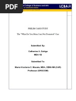 PRELIM CASE STUDY The “What Do You Mean I am Not Promoted” Case