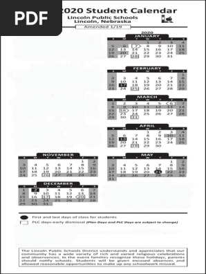 Lincoln Public Schools Lincoln, Nebraska: Amended 1/19 | PDF