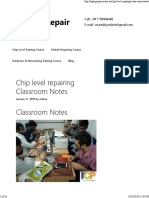 Chip Level Repairing Classroom Notes PDF