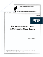 1989 - 05 THE ECONOMIES OF LRFD IN COMPOSITE FLOOR BEAMS