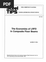 1989 - 05 THE ECONOMIES OF LRFD IN COMPOSITE FLOOR BEAMS