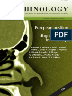 European Position Paper On Diagnostic Tools in Rhinology: Content