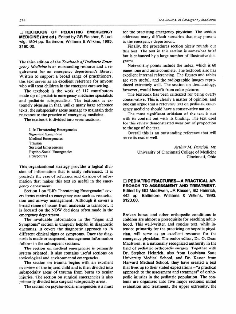 Pediatric Emergency | PDF | Emergency Department | Pediatrics