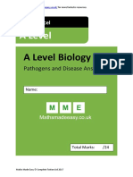 Pathogens and Disease As Biology Answers OCR Edexcel