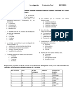 Prueba Final Investigación 10mo 2019