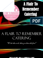 A Flair To Remember Catering: Adivino, Regine M. Ibarra, Kristine M. 11-ABM A