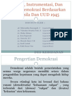 Hakikat, Instrumentasi, Dan Praksis Demokrasi Berdasarkan Tugas PKN