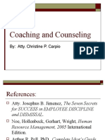 Coaching and Counseling